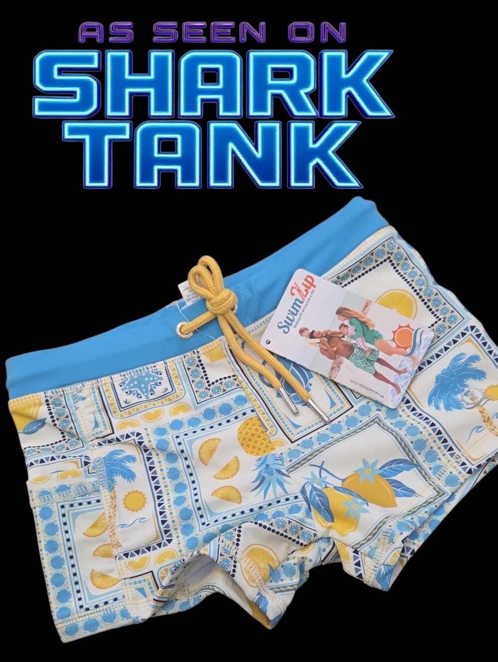 Shark Tank swimzip swim shorts tropical Girls 6-8